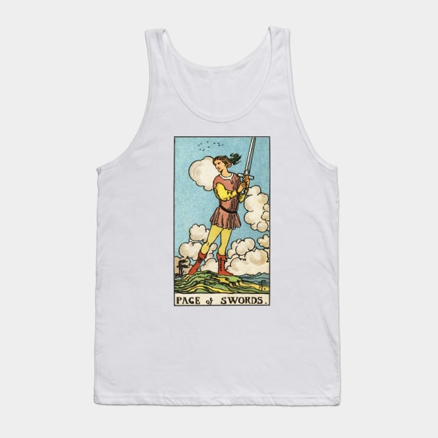 PAGE OF SWORDS Tank Top by WAITE-SMITH VINTAGE ART